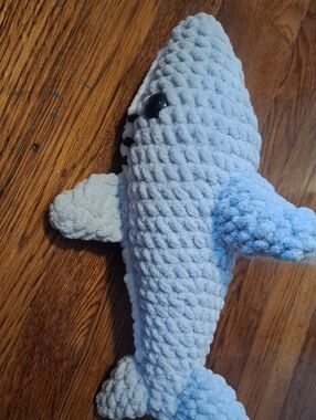 Plush Light Blue Shark Toy